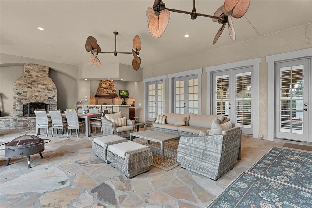 Nestled on 16 acres of meticulously landscaped grounds, this grand mansion boasts nearly 20,000 square feet of exquisitely designed living space.