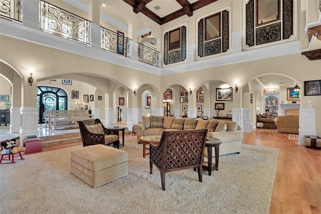 Nestled on 16 acres of meticulously landscaped grounds, this grand mansion boasts nearly 20,000 square feet of exquisitely designed living space.