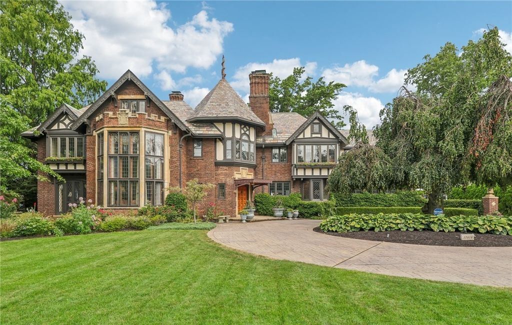1926 Architectural Marvel with Lake Erie Views Elegant Gardens for 4.25 Million in Ohio 1