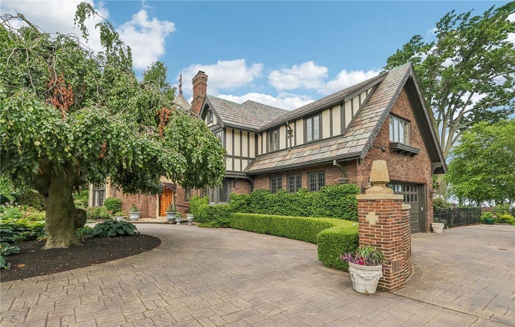 1926 Architectural Marvel with Lake Erie Views Elegant Gardens for 4.25 Million in Ohio 3