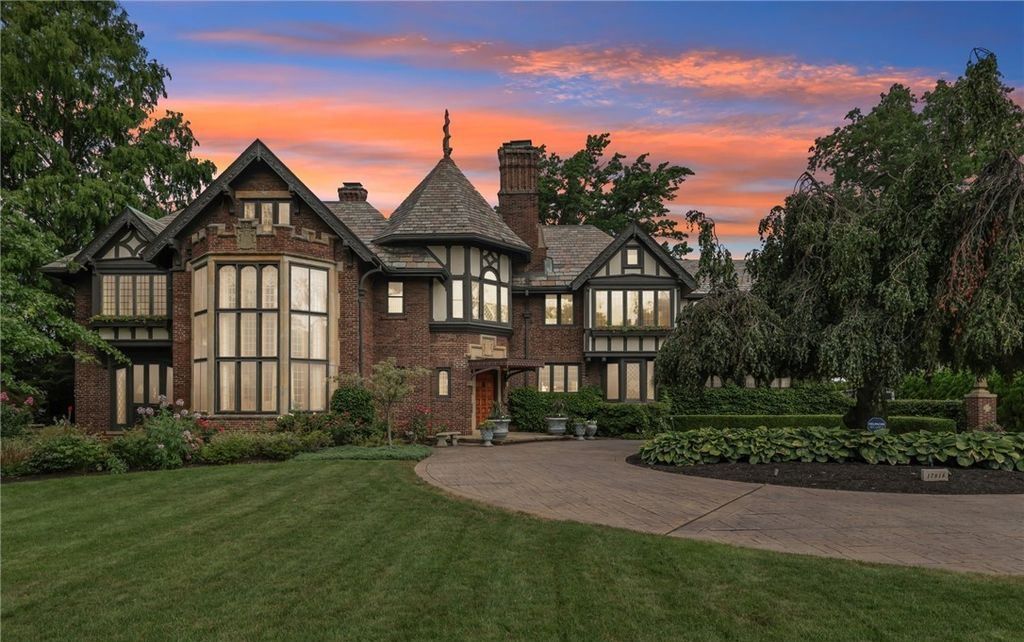 1926 Architectural Marvel with Lake Erie Views Elegant Gardens for 4.25 Million in Ohio 48