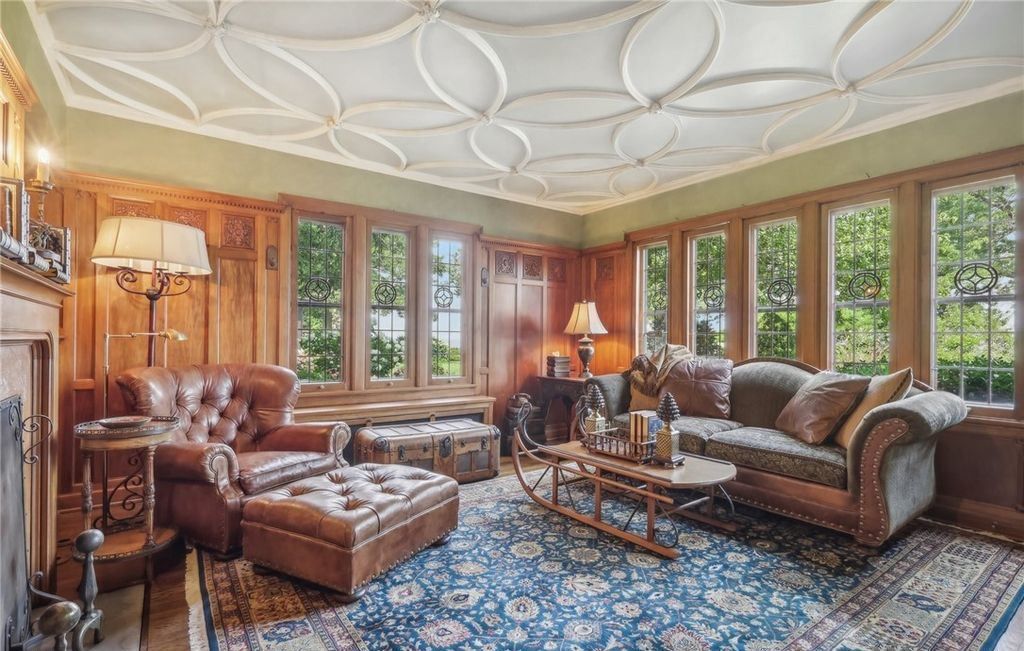 1926 Architectural Marvel with Lake Erie Views Elegant Gardens for 4.25 Million in Ohio 9