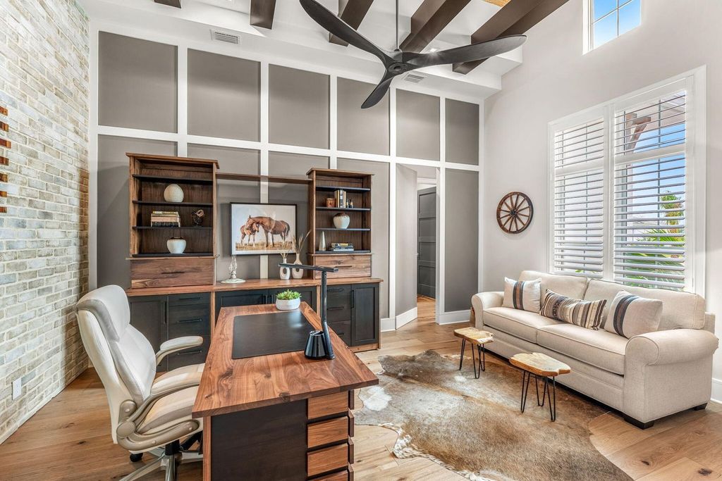 This brand-new 2024 lakefront estate, set on 0.75 acres, offers 4 bedrooms, 7 baths, and 6,299 square feet of refined living space.