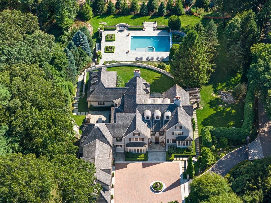 Massachusetts Estate with Showpiece Pool and Picturesque Grounds Listed for 14.9 Million 1