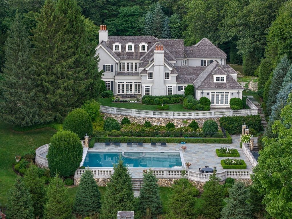 Massachusetts Estate with Showpiece Pool and Picturesque Grounds Listed for 14.9 Million 37