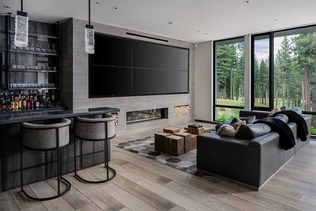 Mountain Modern Masterpiece Martis Camp Estate with Golf Course Views Listed for 25 Million 14