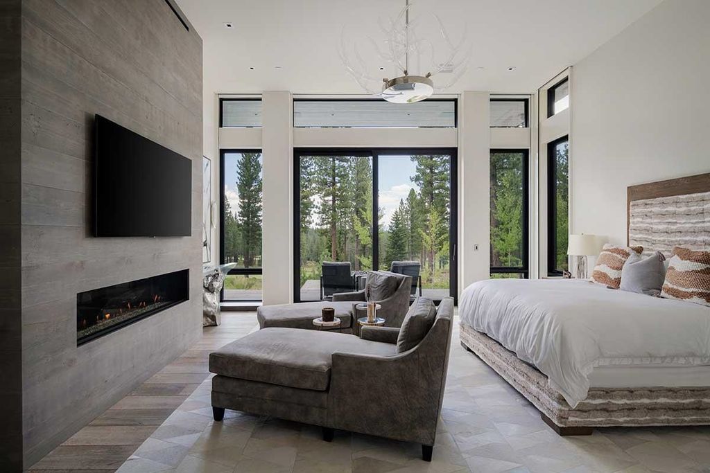 Mountain Modern Masterpiece Martis Camp Estate with Golf Course Views Listed for 25 Million 16