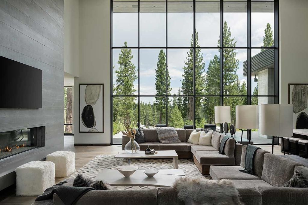 Mountain Modern Masterpiece Martis Camp Estate with Golf Course Views Listed for 25 Million 9