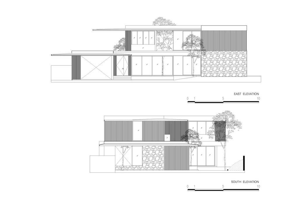 Soffit House, Tropical Design by Ayutt and Associates design