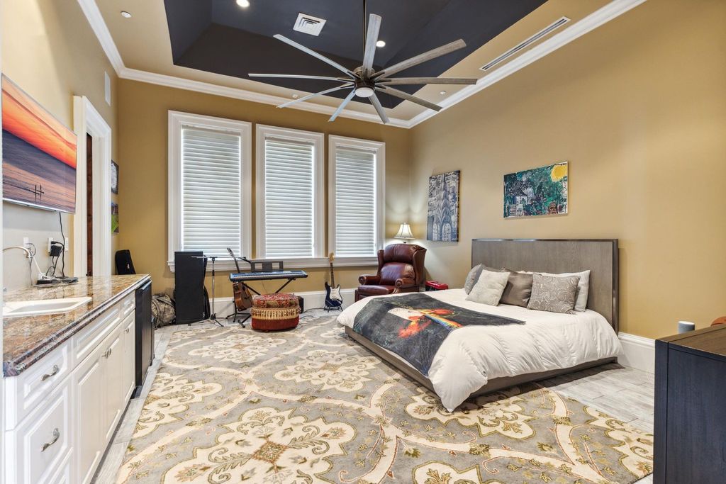 Featured on HGTV's Extreme Homes, this Tuscan-inspired masterpiece sits on a sprawling 1.87-acre lot, boasting over 400 feet of stunning water frontage along Choctawhatchee Bay and Jones Bayou.