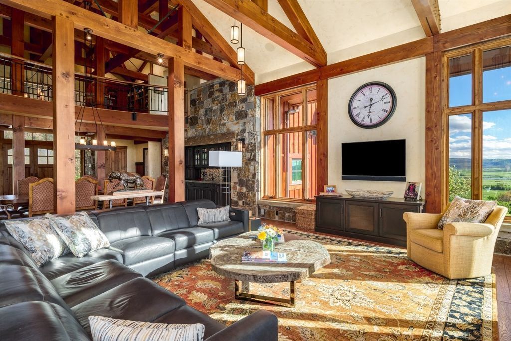 Spectacular Home in Alpine Mountain Ranch with Classic Timber Frame Construction Listed for 12.75 Million 10