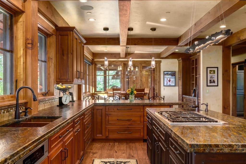 Spectacular Home in Alpine Mountain Ranch with Classic Timber Frame Construction Listed for 12.75 Million 12