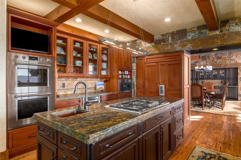 Spectacular Home in Alpine Mountain Ranch with Classic Timber Frame Construction Listed for 12.75 Million 13
