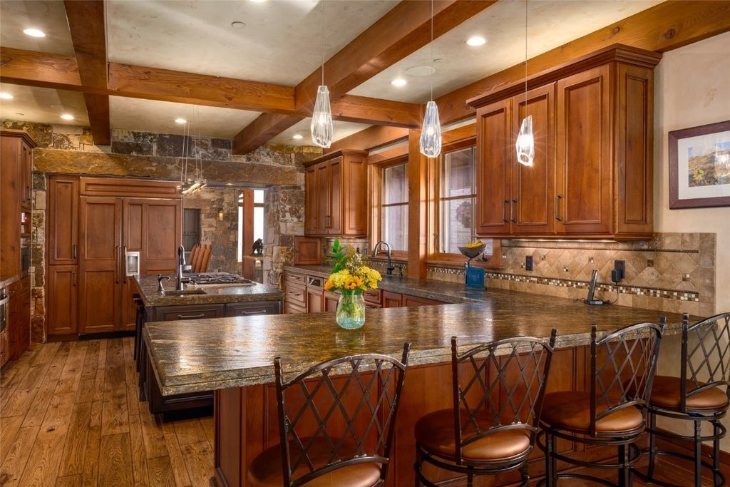 Spectacular Home in Alpine Mountain Ranch with Classic Timber Frame Construction Listed for 12.75 Million 14