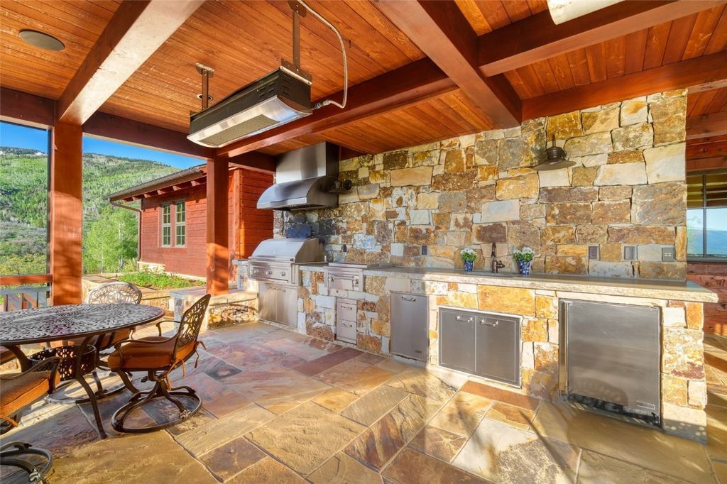 Spectacular Home in Alpine Mountain Ranch with Classic Timber Frame Construction Listed for 12.75 Million 16