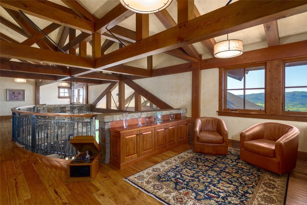 Spectacular Home in Alpine Mountain Ranch with Classic Timber Frame Construction Listed for 12.75 Million 22
