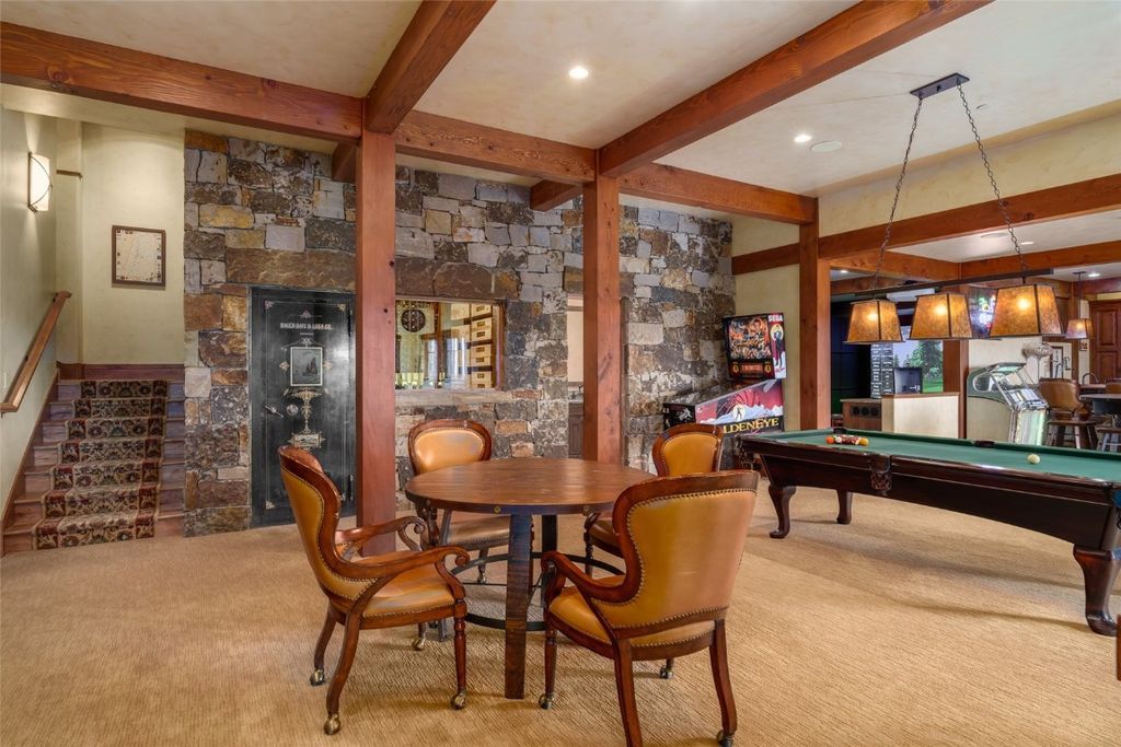 Spectacular Home in Alpine Mountain Ranch with Classic Timber Frame Construction Listed for 12.75 Million 35