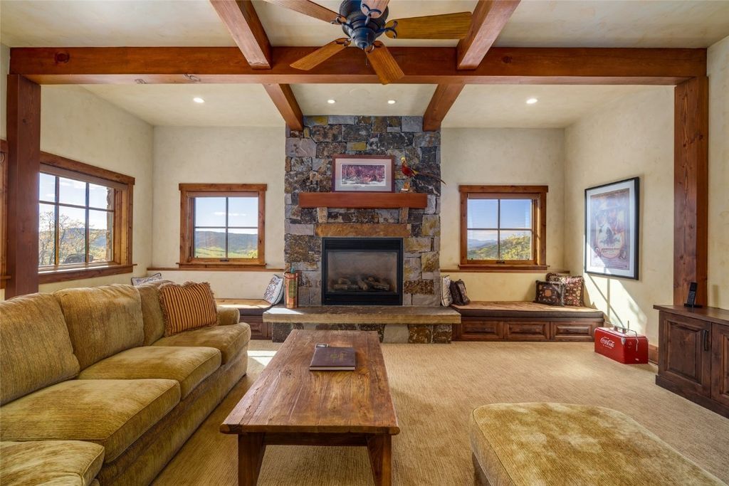 Spectacular Home in Alpine Mountain Ranch with Classic Timber Frame Construction Listed for 12.75 Million 37