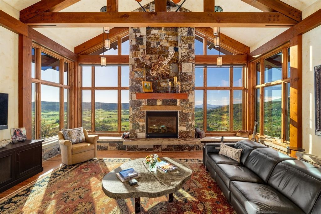 Spectacular Home in Alpine Mountain Ranch with Classic Timber Frame Construction Listed for 12.75 Million 8