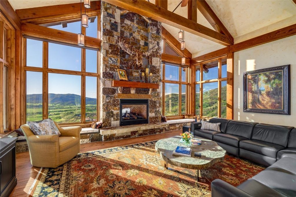 Spectacular Home in Alpine Mountain Ranch with Classic Timber Frame Construction Listed for 12.75 Million 9