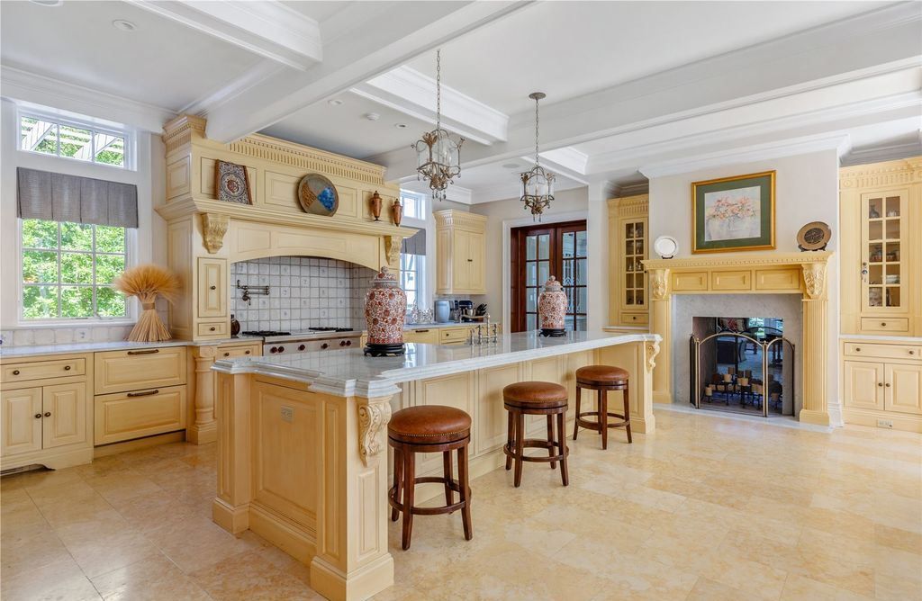 Architectural Sophistication and Resplendence in this Stately Brookville Brick Colonial Listed at 15 Million 12