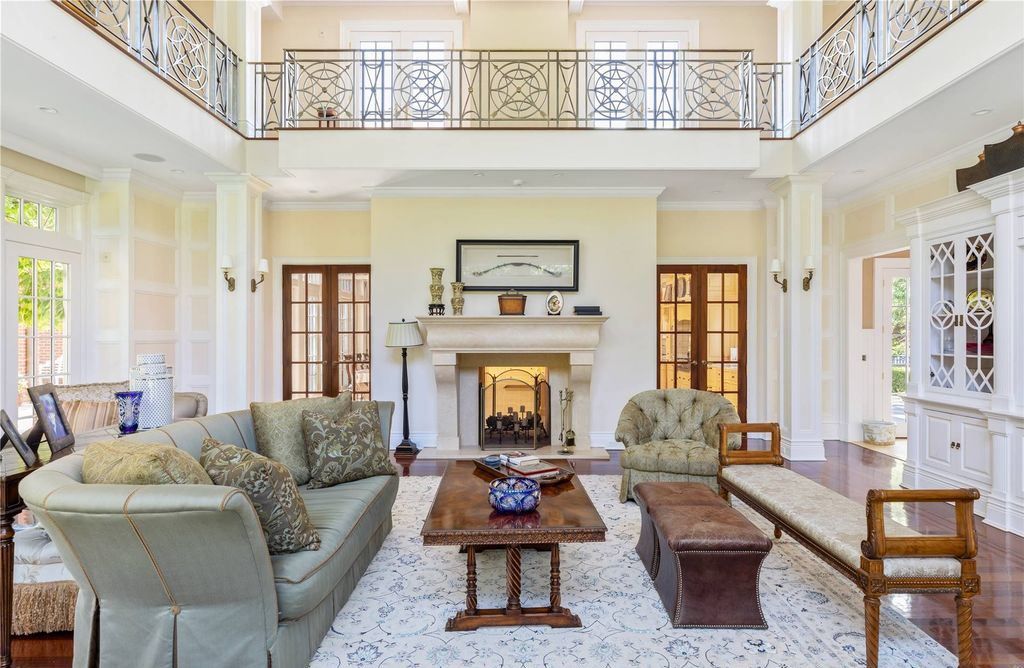 Architectural Sophistication and Resplendence in this Stately Brookville Brick Colonial Listed at 15 Million 15