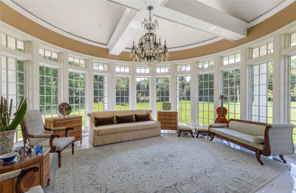 Architectural Sophistication and Resplendence in this Stately Brookville Brick Colonial Listed at 15 Million 17