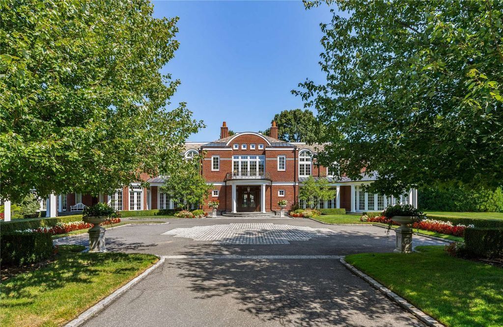 Architectural Sophistication and Resplendence in this Stately Brookville Brick Colonial Listed at 15 Million 27
