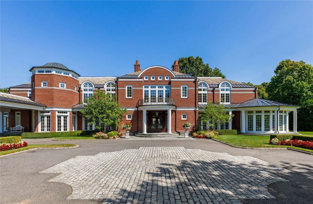 Architectural Sophistication and Resplendence in this Stately Brookville Brick Colonial Listed at 15 Million 28