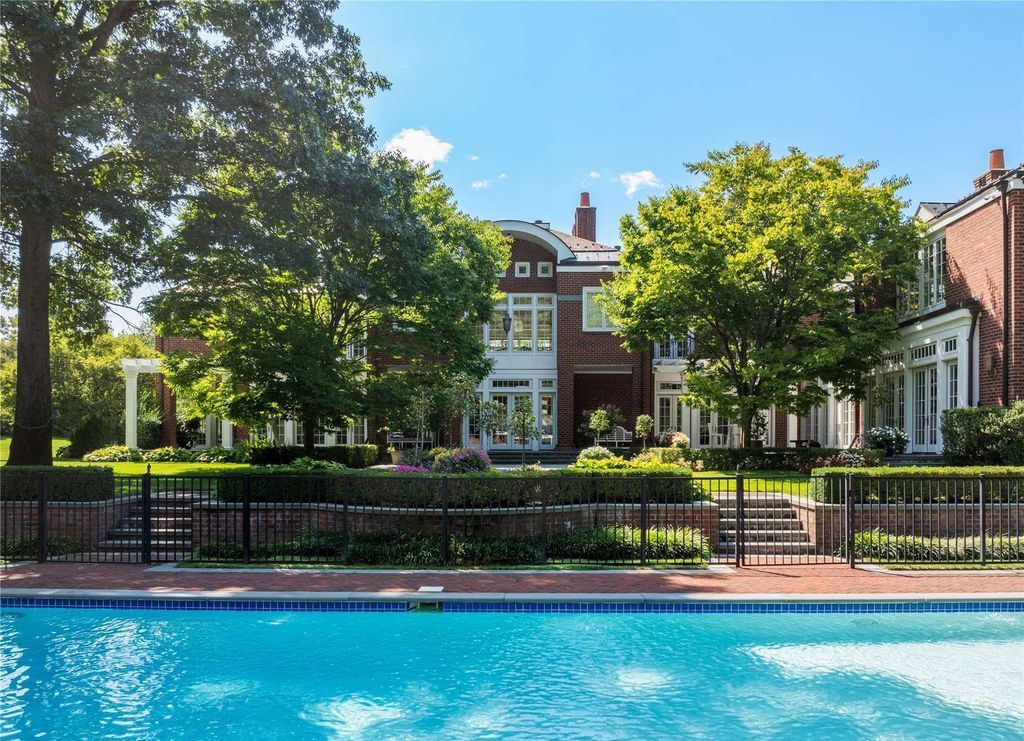 Architectural Sophistication and Resplendence in this Stately Brookville Brick Colonial Listed at 15 Million 31