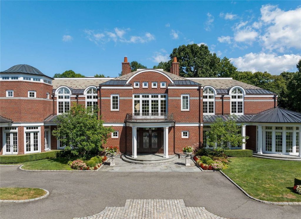 Architectural Sophistication and Resplendence in this Stately Brookville Brick Colonial Listed at 15 Million 4