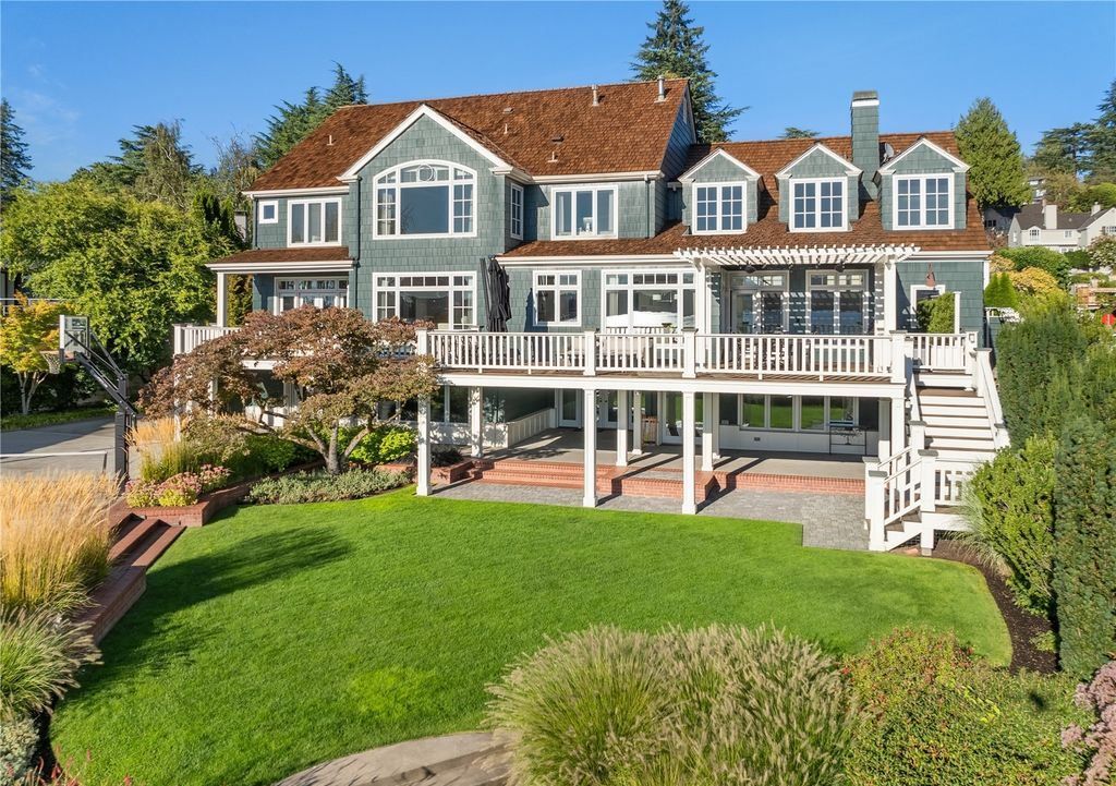 Classic Shingle Clad Waterfront Retreat with Sweeping Lake Washington Views Asking 12823000 3