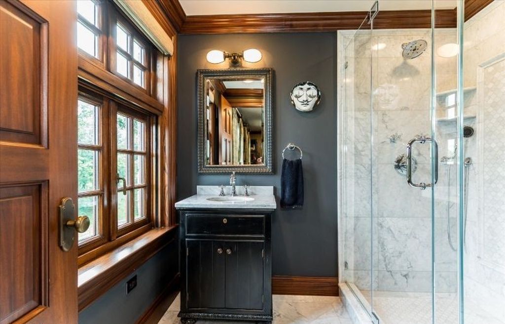 Elegant Stone Brick Stucco Home Fully Renovated with Modern Style Listed at 3.8 Million in New Jersey 12