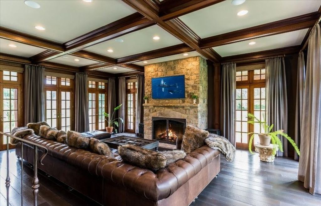 Elegant Stone Brick Stucco Home Fully Renovated with Modern Style Listed at 3.8 Million in New Jersey 19