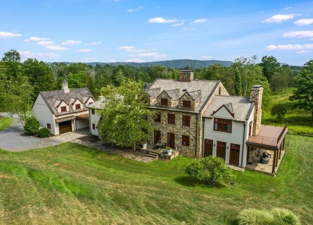Elegant Stone Brick Stucco Home Fully Renovated with Modern Style Listed at 3.8 Million in New Jersey 2