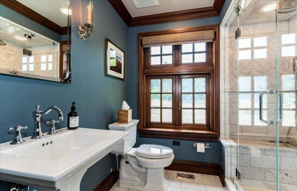 Elegant Stone Brick Stucco Home Fully Renovated with Modern Style Listed at 3.8 Million in New Jersey 23