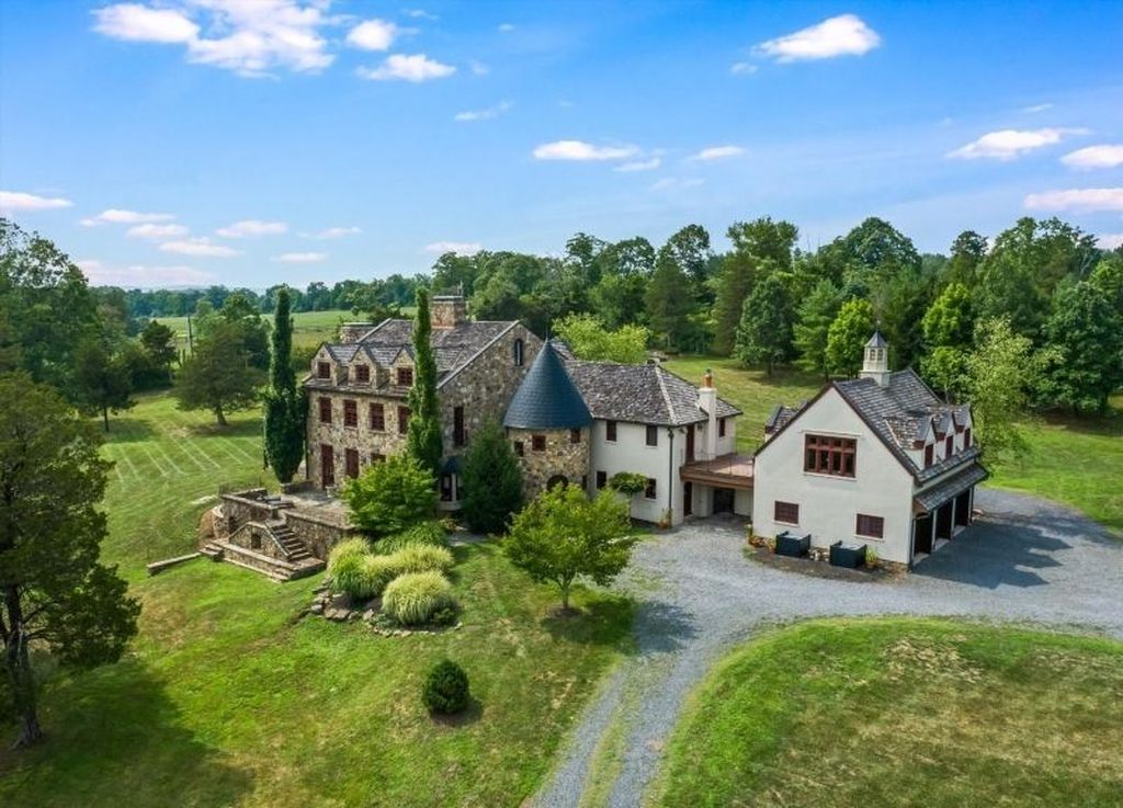 Elegant Stone Brick Stucco Home Fully Renovated with Modern Style Listed at 3.8 Million in New Jersey 3