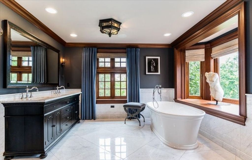 Elegant Stone Brick Stucco Home Fully Renovated with Modern Style Listed at 3.8 Million in New Jersey 30