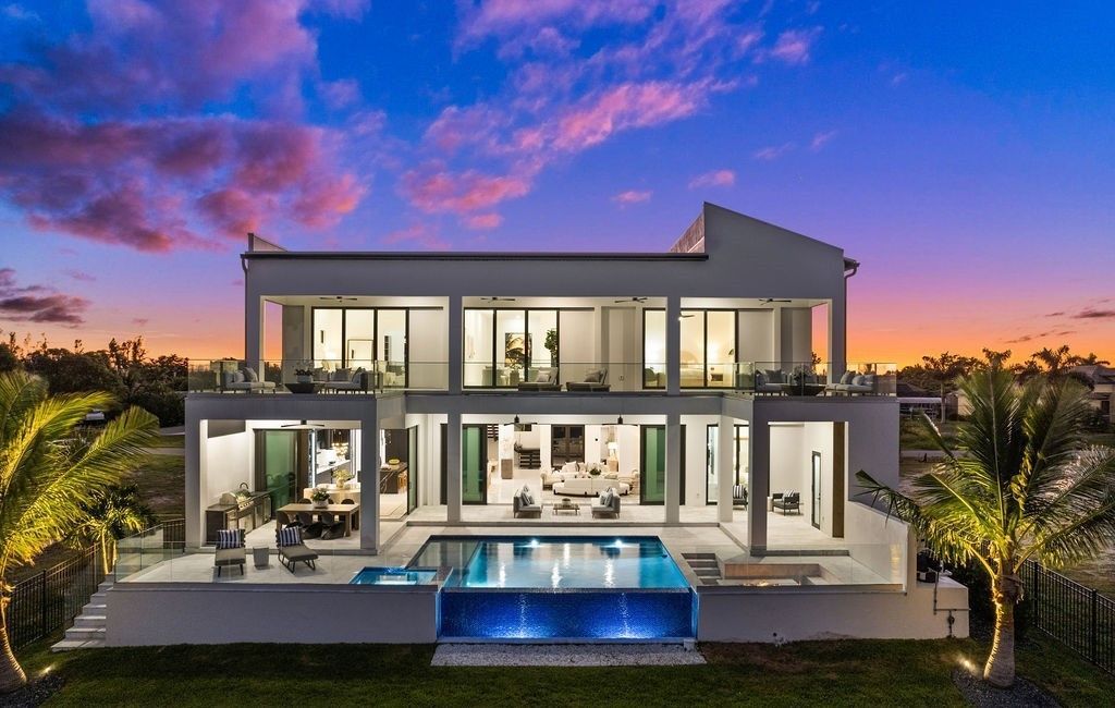 Stunning 7.9 Million Contemporary Riverfront Estate in Cape Coral with Full Home Automation and Direct Gulf Access 1