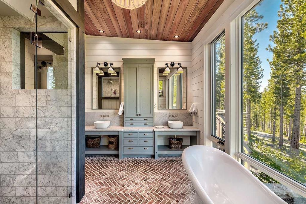 Tahoes Premier Mountain Farmhouse Estate Blending High End Living with Natural Serenity Priced at 13995000 13