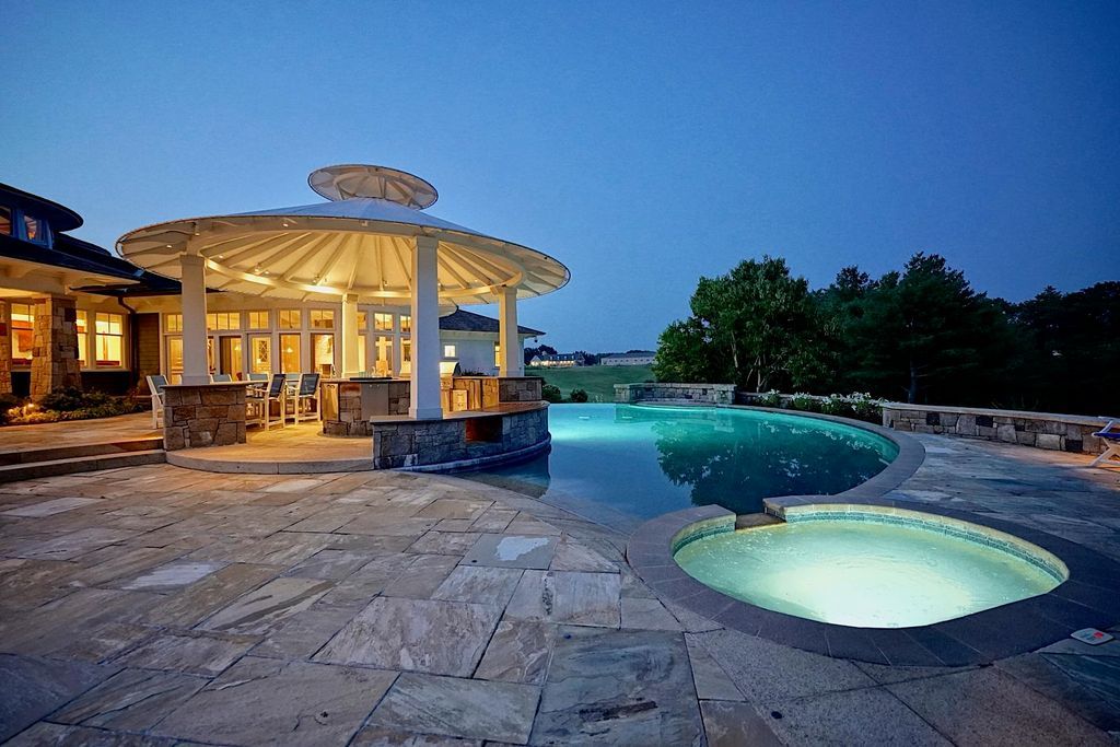 Villa Como Luxurious Estate Blending Elegant Living with Natural Beauty in New Hampshire Asking 10.95 Million 8