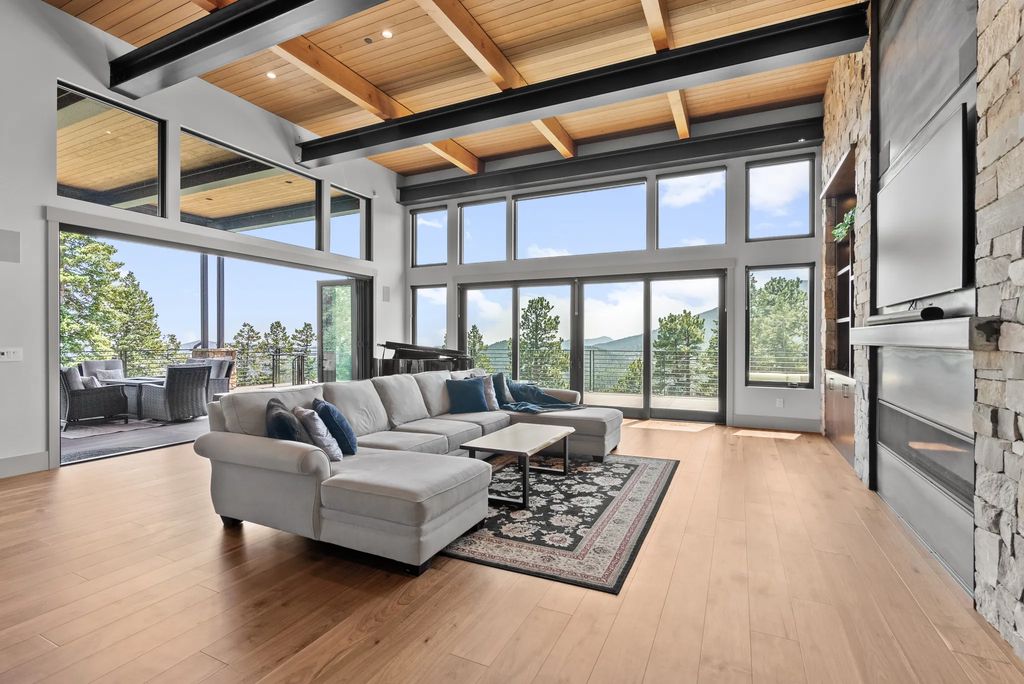 Contemporary Elegance Meets Natural Beauty Evergreen Colorado Home Asks 5.3 Million 6