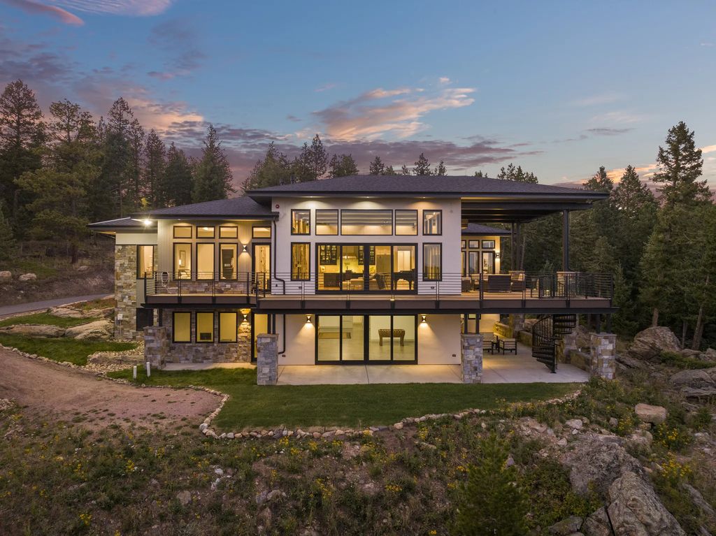 Contemporary Elegance Meets Natural Beauty Evergreen Colorado Home Asks 5.3 Million 62