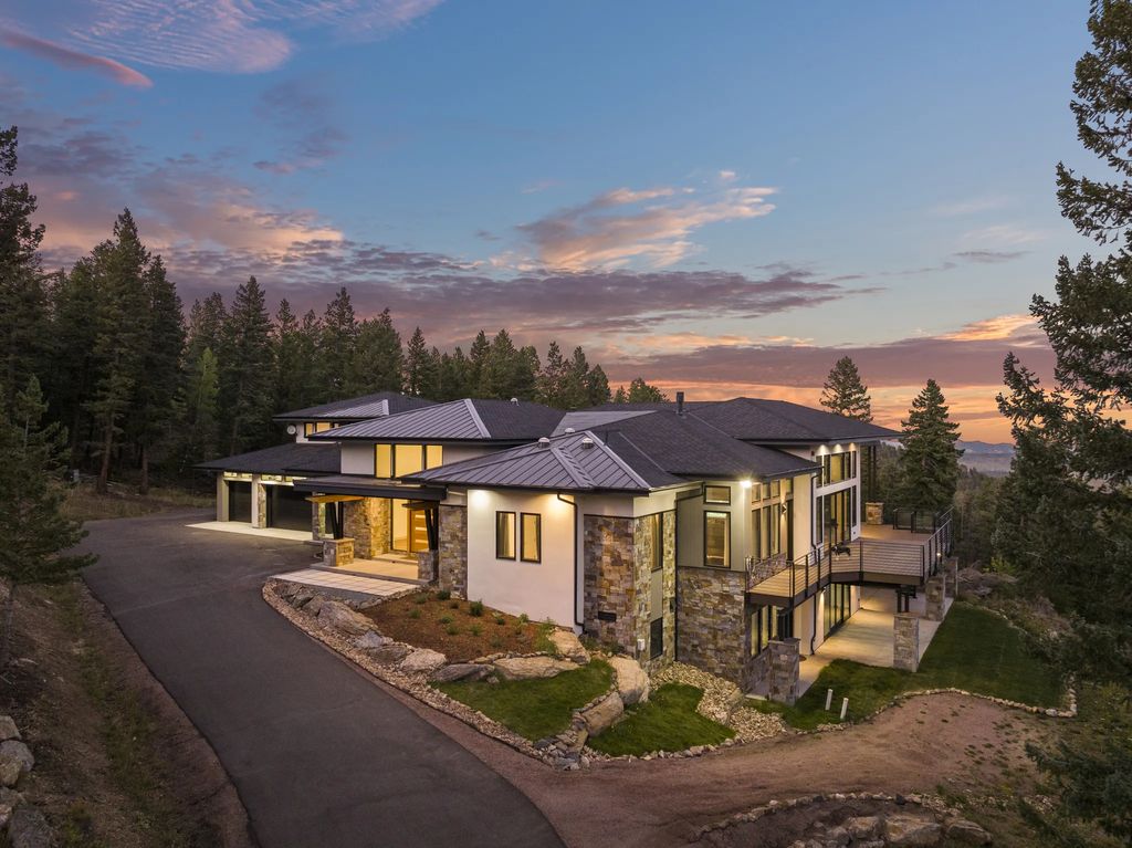 Contemporary Elegance Meets Natural Beauty Evergreen Colorado Home Asks 5.3 Million 68