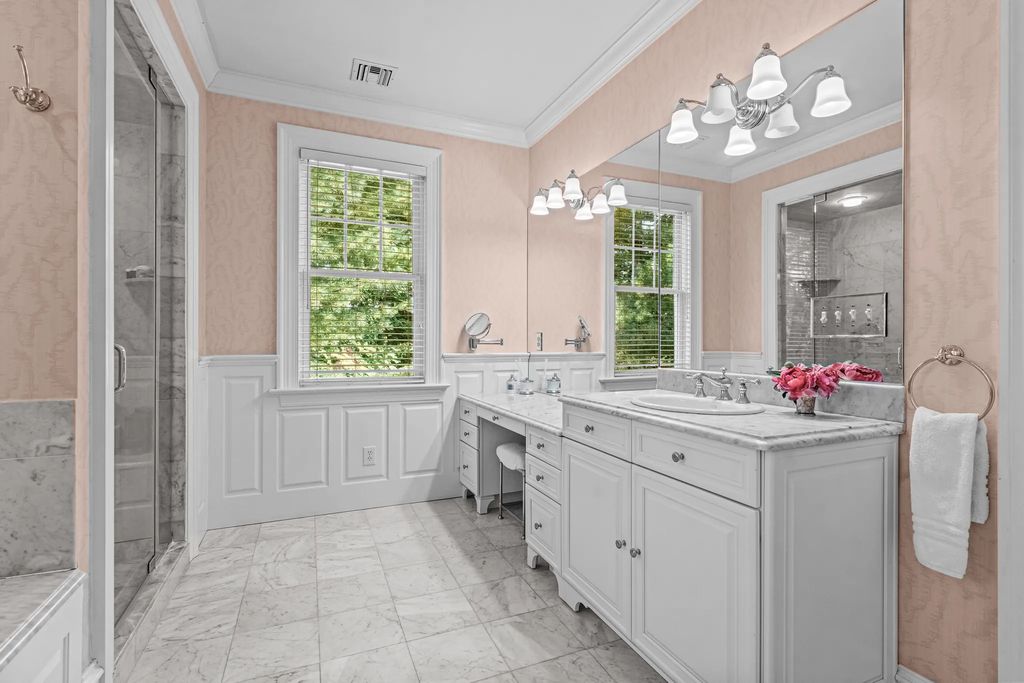 Exceptional Devon Estate on a Private 1.87 Acre Lot with Beautiful Landscaping and Hardscaping Listed for 3295000 48