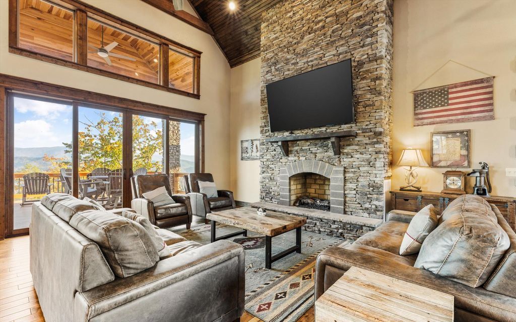Grand Mountain Home with Unparalleled East Tennessee Views Available for 3.65 Million 13
