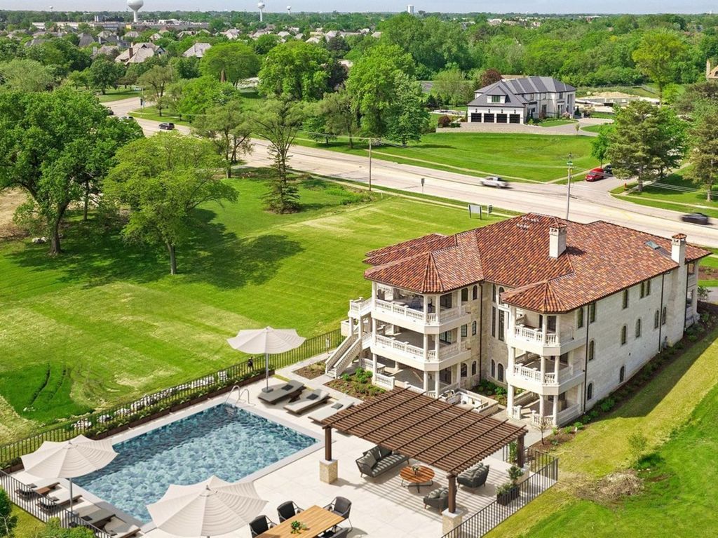 Inviting and Luxurious Custom Built Estate in Illinois with Timeless Architectural Details Listed for 6 1