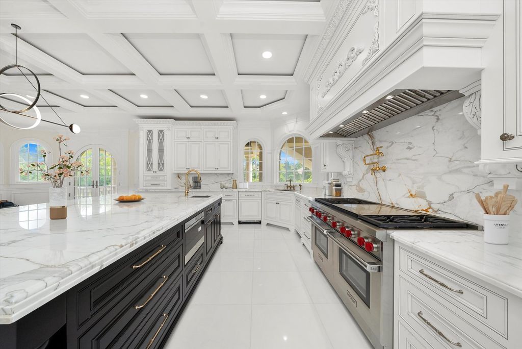 Inviting and Luxurious Custom Built Estate in Illinois with Timeless Architectural Details Listed for 6 14
