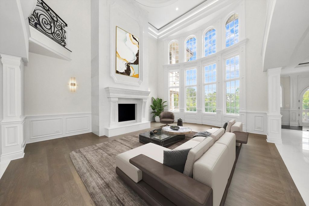 Inviting and Luxurious Custom Built Estate in Illinois with Timeless Architectural Details Listed for 6 19