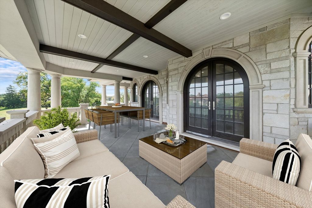 Inviting and Luxurious Custom Built Estate in Illinois with Timeless Architectural Details Listed for 6 20